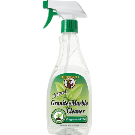 (Fragrance Free) Howard Granite & Marble Cleaner, Natural Cleaning Products, Non Toxic, Eco Friendly Chemical Free Cleaning