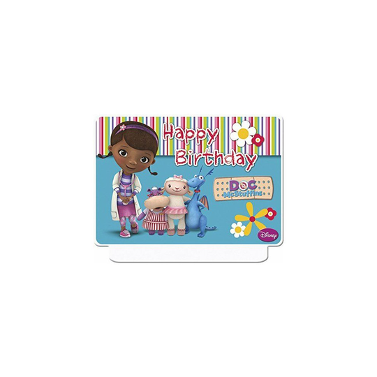 Doc McStuffins Happy Birthday Decor Candle - Disney Party Cake Candles