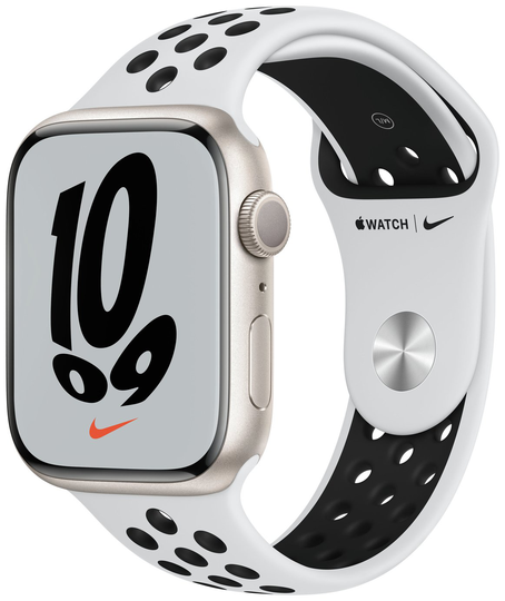 Apple Watch Nike Series 7 GPS 45mm - Starlight /Sport Band