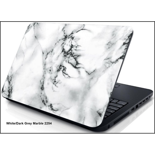 (LC2254) Laptop Skin Cover Sticker Decal Protector Marble Leather Wood Effect 17''