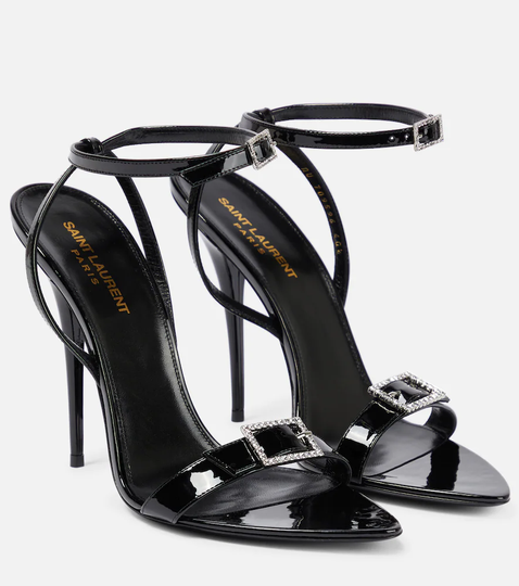 Claude patent leather sandals