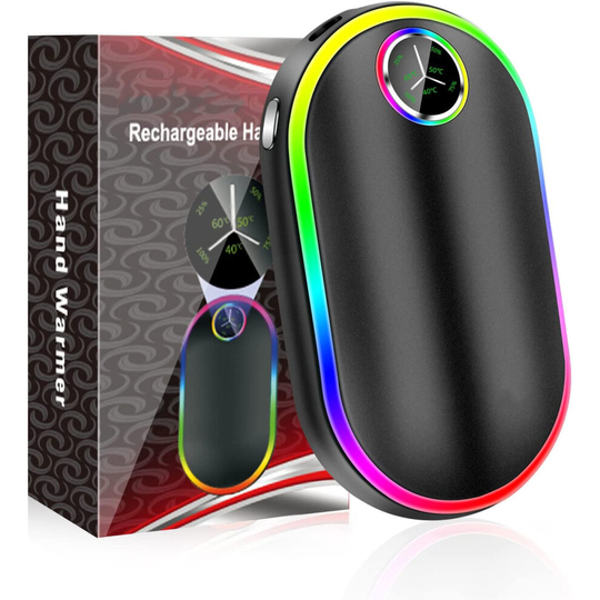 Hand Warmer with Lights 10000mah Luminescence Electric USB Hand Warmer