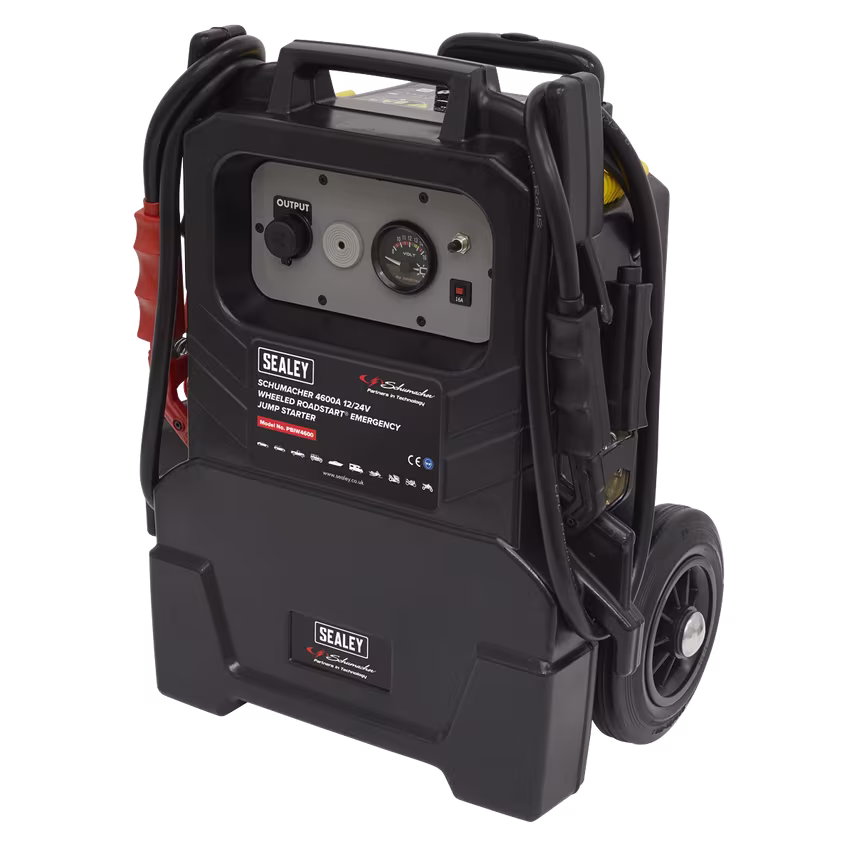 Sealey Schumacher Wheeled RoadStart Emergency Jump Starter 12/24V 500HP