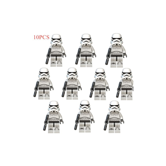 (WM553 *10 PCS) 10PCS Blue Clone troopers Star Wars Minifigures Compatible with Lego