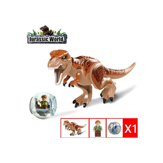 (Brown) Jurassic World Tyrannosaurus Gyrosphere Escape Assembly Building Toy The Best Gifts for Kids