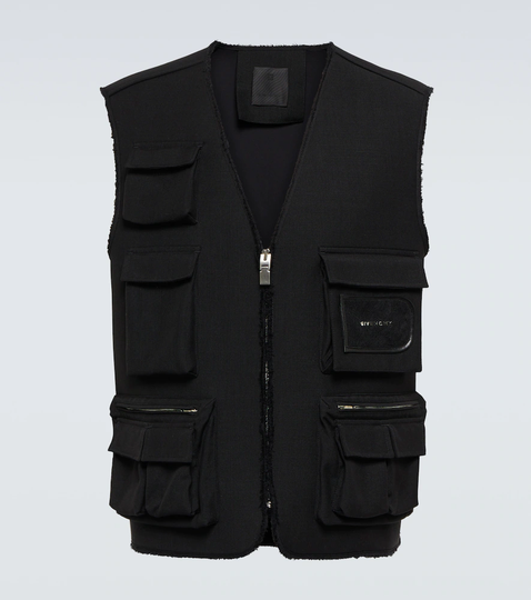 Wool and mohair technical vest