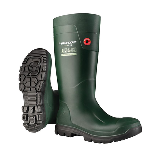 Dunlop PUROFORT FIELDPRO FULL SAFETY GREEN SIZE 09 EU 43