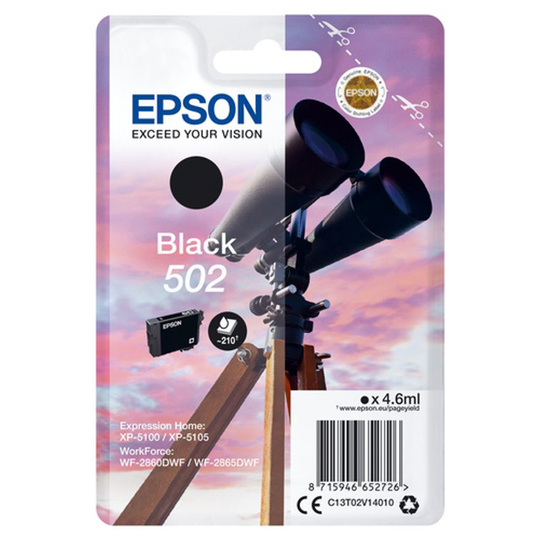 Epson Ink Low Volume Single Black 502 Ink
