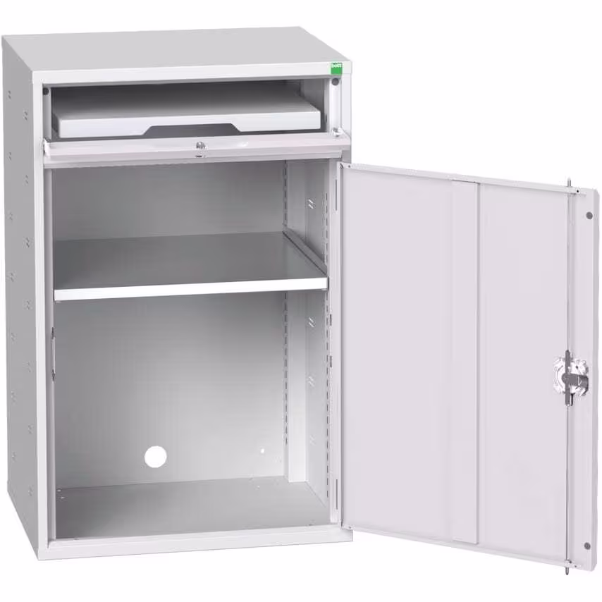 Bott Verso Computer Cupboard 650 x 550 x 1000 W/Shelf Keyboard Drawer