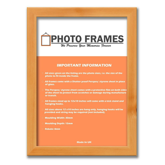(Pine, 100x70 CM) The Photo Factory Frame | Wooden Photo & Art Frames