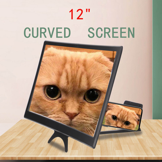 Mobile Phone Curved Screen Magnifier 3D HD Video Amplifier Stand