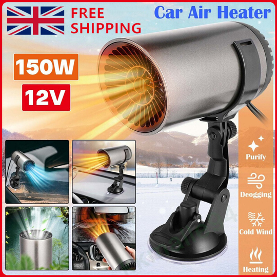 12V Car Heater Cup Shaped Auto Warm Air Blower Defroster Windshield