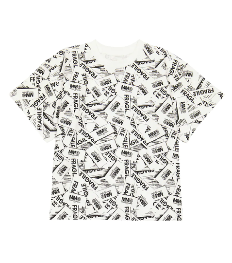 Logo printed cotton-blend T-shirt