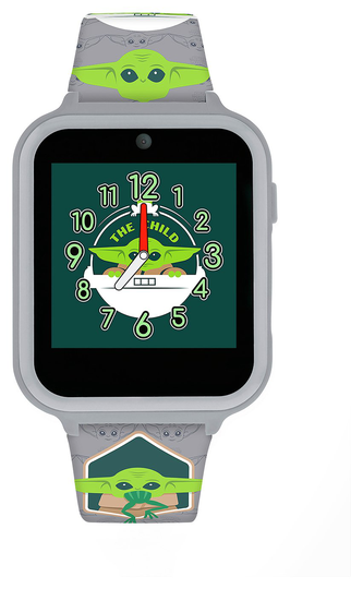 Disney Star Wars Mandalorian Grey Silicone Strap Smart Watch