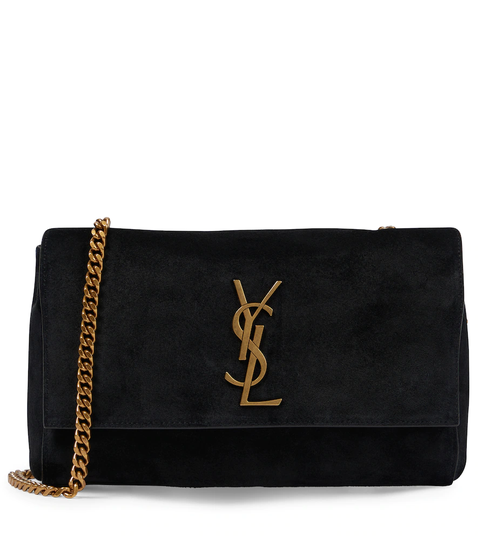 Kate Small reversible suede and leather shoulder bag