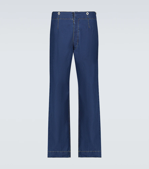 Cropped wide-leg jeans
