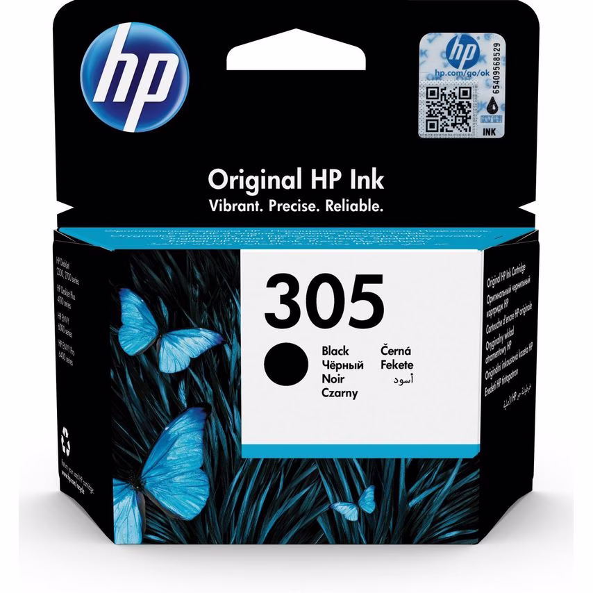 HP Hp 305 Black Org. Ink Cartr- you get 15
