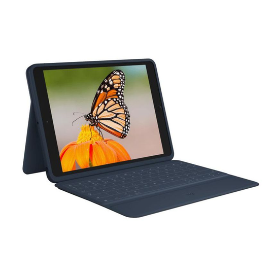 Logitech Rugged Combo 3 Classic Blue Smart Connector QZERTY UK English Keyboard