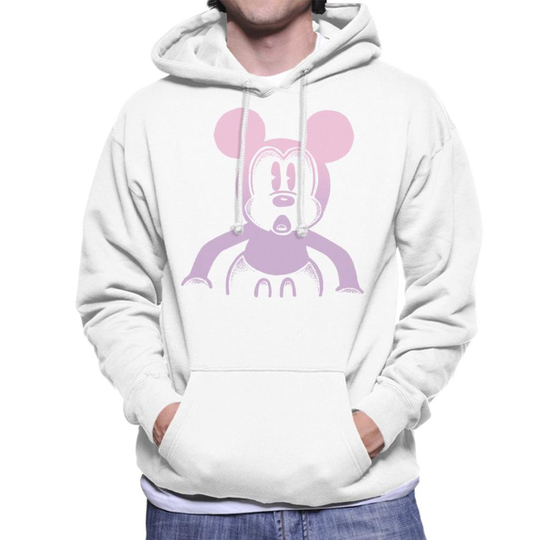 (Medium) Disney Mickey Mouse Retro Silhouette Men's Hooded Sweatshirt