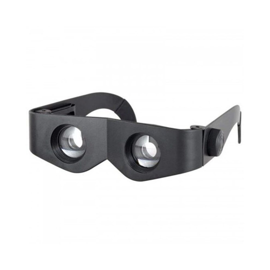 Hands Free 400 Magnification Binoculars Glasses Black