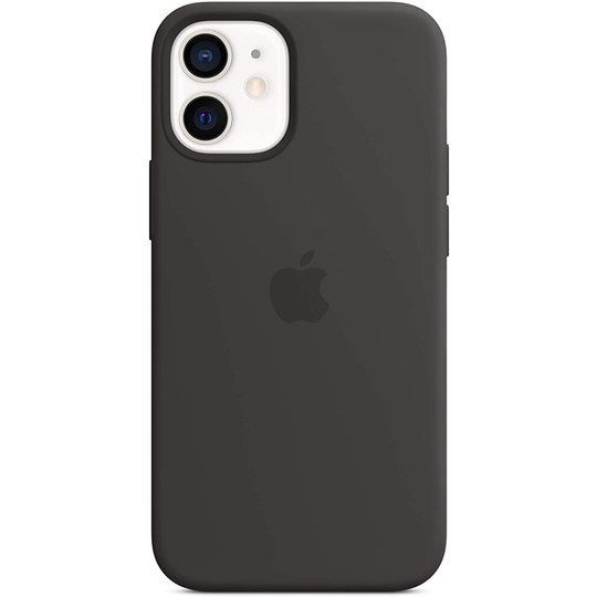 Silicone Case MagSafe iPhone 12 mini Black Basic Cases New