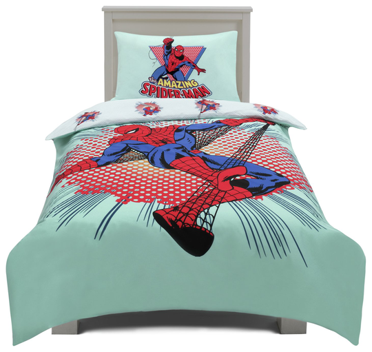 The Amazing Spiderman Kids Blue Bedding Set - Single