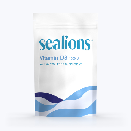 Sealions Vitamin D3 1000IU Immune Support For Bones & Teeth 365 Tablets