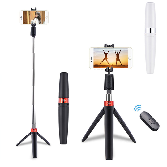 (White) Y9 3 In1 Bluetooth Wireless Selfie Stick Tripod Foldable