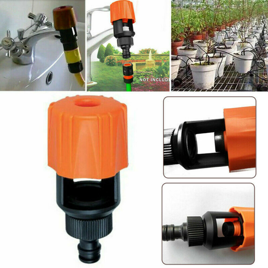 (B-Orange) Universal Kitchen Mixer Tap Garden Watering Irrigation Hose Pipe Connector Faucet Adapter