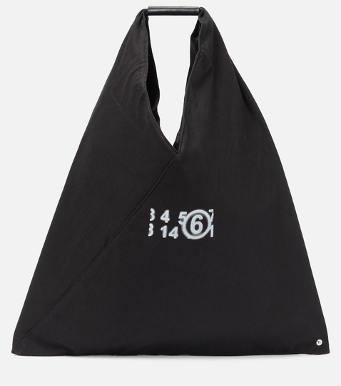 Japanese logo jersey tote bag