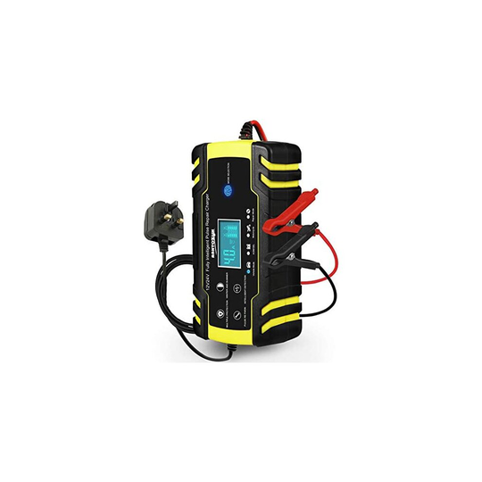 HAUSPROFI Car Battery Charger, 12V/24V 8Amp Automatic Battery Charger with 3-Stage Charging, 6 Charging Mode and LCD Screen, Intelligent Charges,