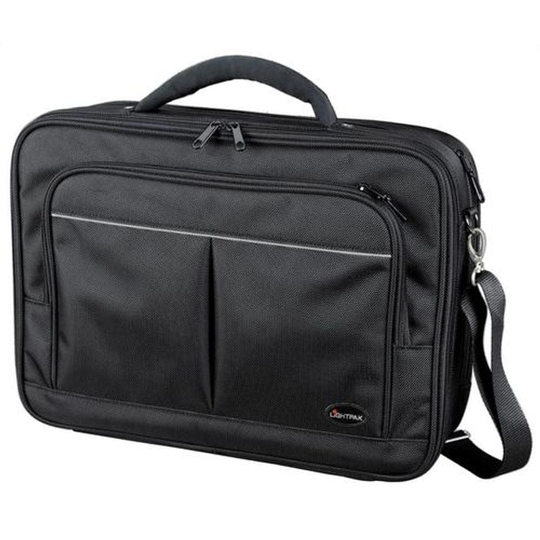 Lightpak Executive Laptop Bag Padded Multi-section Nylon Capacity 17in Black Ref