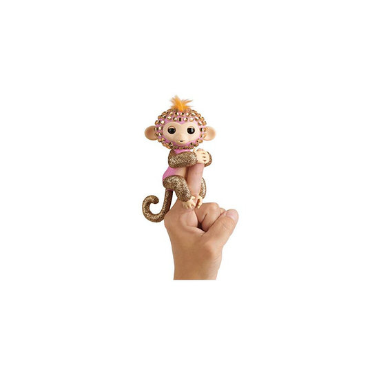 WowWee Fingerlings Monkeys Fingerblings glimmer Pink Rose gold Friendly Interactive Toy