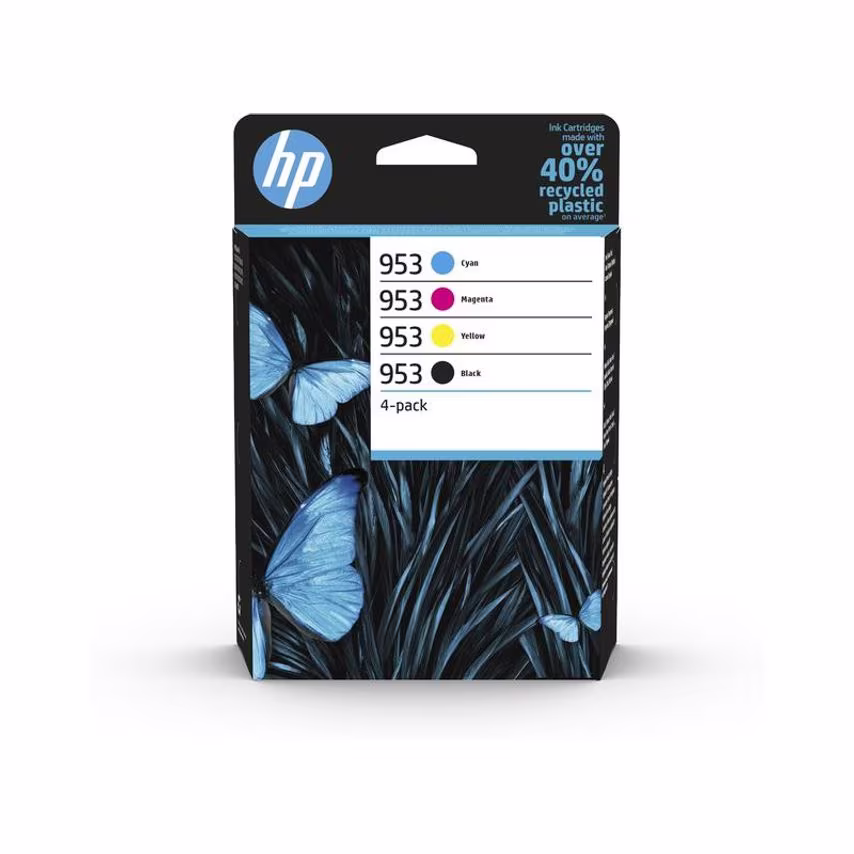 HP HP 953 Cyan Magenta Yellow Black Standard Capacity Ink Cartridge Combo 4 pack