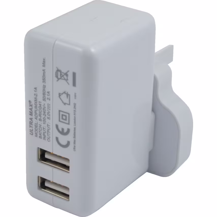 Dual USB Mains Charger
