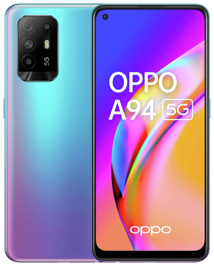 SIM Free OPPO A94 5G 128GB Mobile Phone - Blue