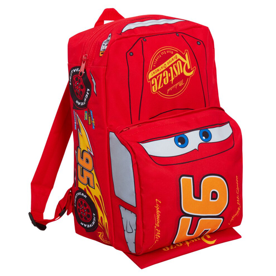 (One Size) Disney Cars Boys 3D Backpack Kids Lightning McQueen School Lunch Bag Rucksack