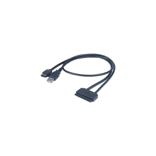Akasa AK-CBSA03-80BK Flexstor eSATA Cable for SATA HDD and SSD