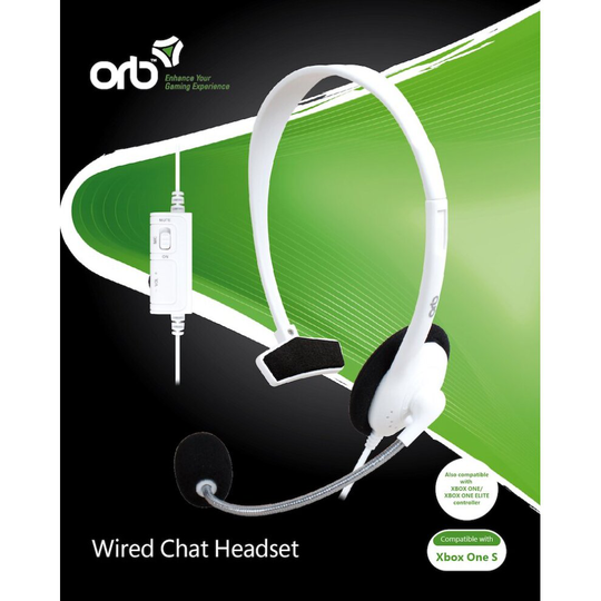 ORB Wired Chat Headset - White (Xbox One)