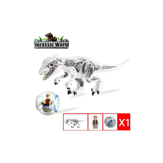 (White) Jurassic World Tyrannosaurus Gyrosphere Escape Assembly Building Toy The Best Gifts for Kids
