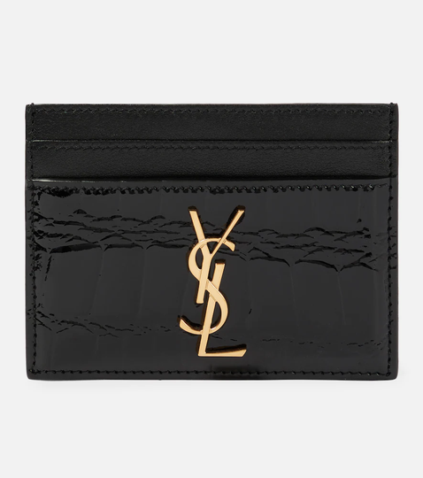 Cassandre patent leather card case
