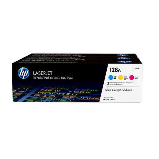 HP HP 128A Multipack Standard Capacity Toner 3x 1.3K pages for HP LaserJet Pro C