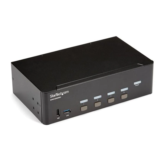 Startech 4PT HDMI KVM Switch Dual Display 4K 30Hz