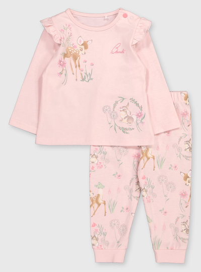 Bambi Pink Pyjamas - 6-9 months