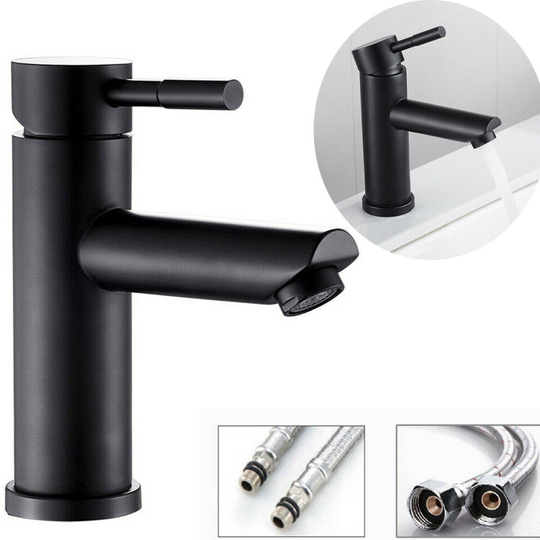 Durable Mono Mixer Tap 17cm Tall Single Handle Basin Faucet Bathroom