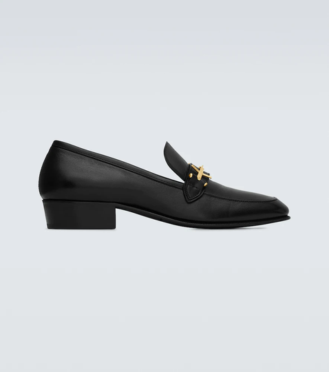 Solferino leather loafers