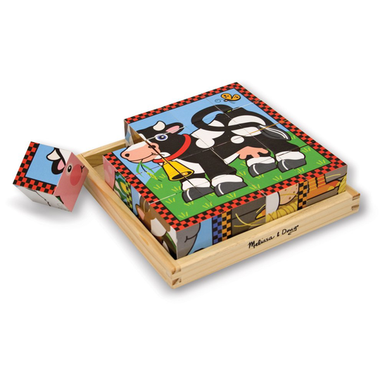 Melissa & Doug Farm Cube Puzzle