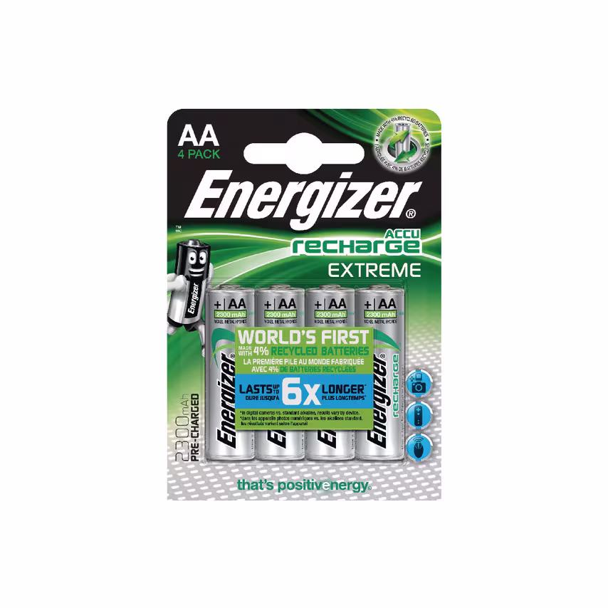 Energizer 635730 Extreme AA Batteries (Pack-4)