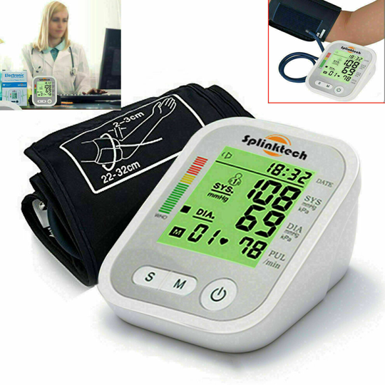 Portable Digital Upper Arms Blood Pressure Monitor Meter Intellisense