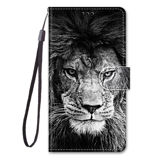 OPPO A15 Painted Leather Case Lion